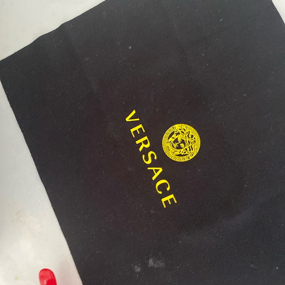 Cute Versace kids red and gold sunglasses!! Comes with Versace glasses cleaner!